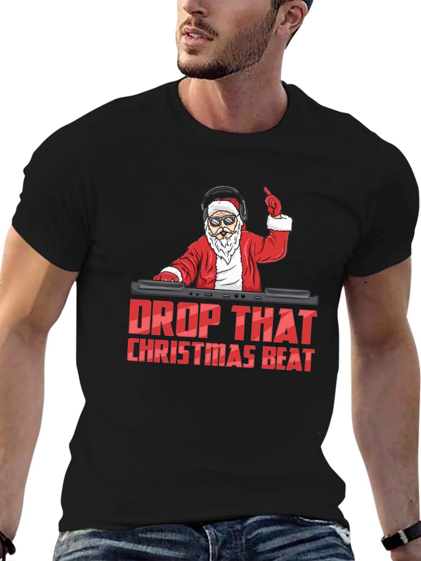 DJ Santa Christmas Beat T-Shirt