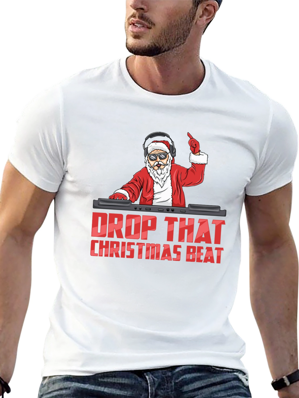 DJ Santa Christmas Beat T-Shirt