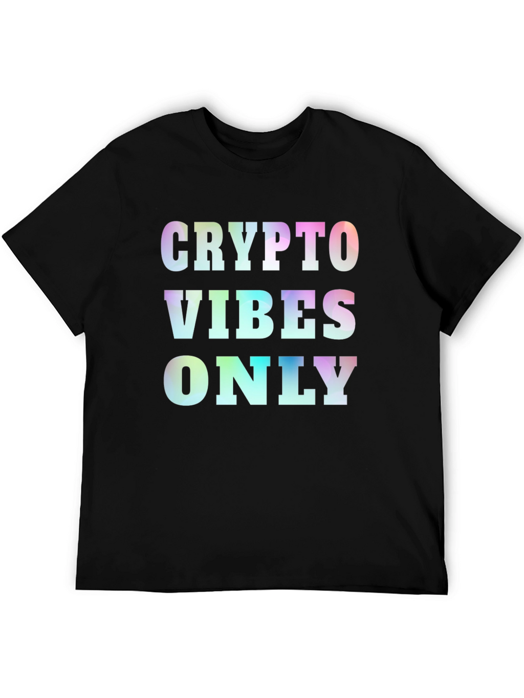 Crypto Vibes Only Graphic Tee - Black