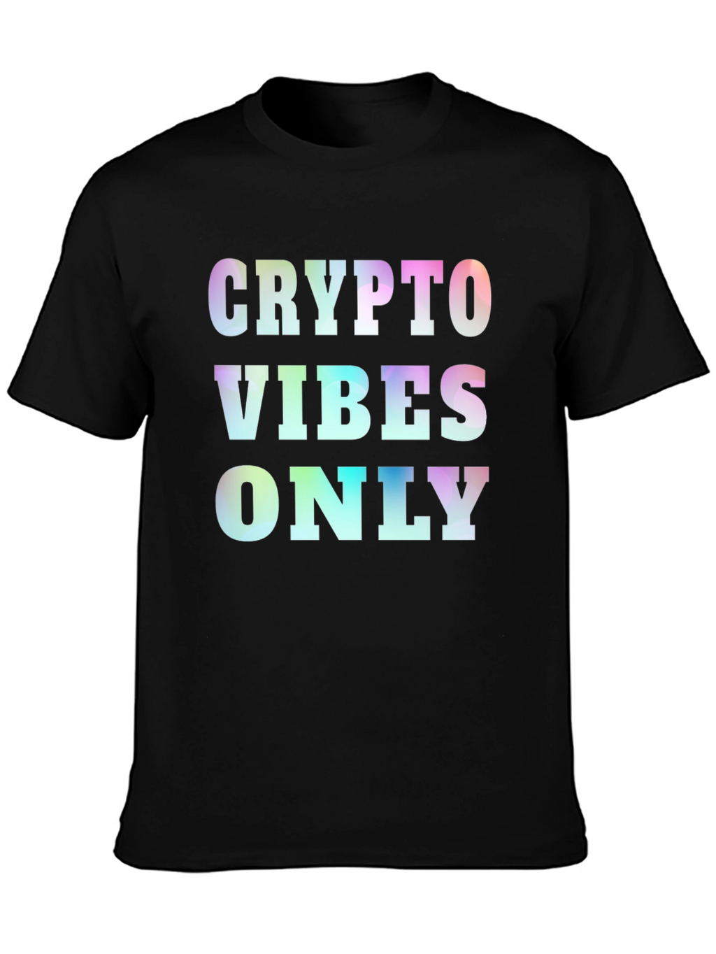 Crypto Vibes Only Graphic Tee - Black