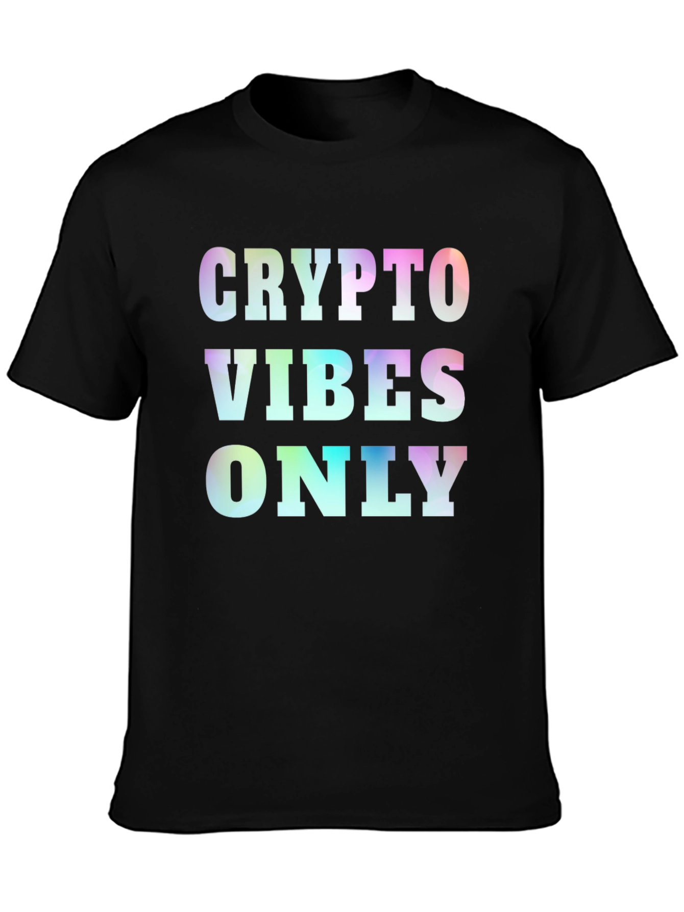 Crypto Vibes Only Graphic Tee - Black
