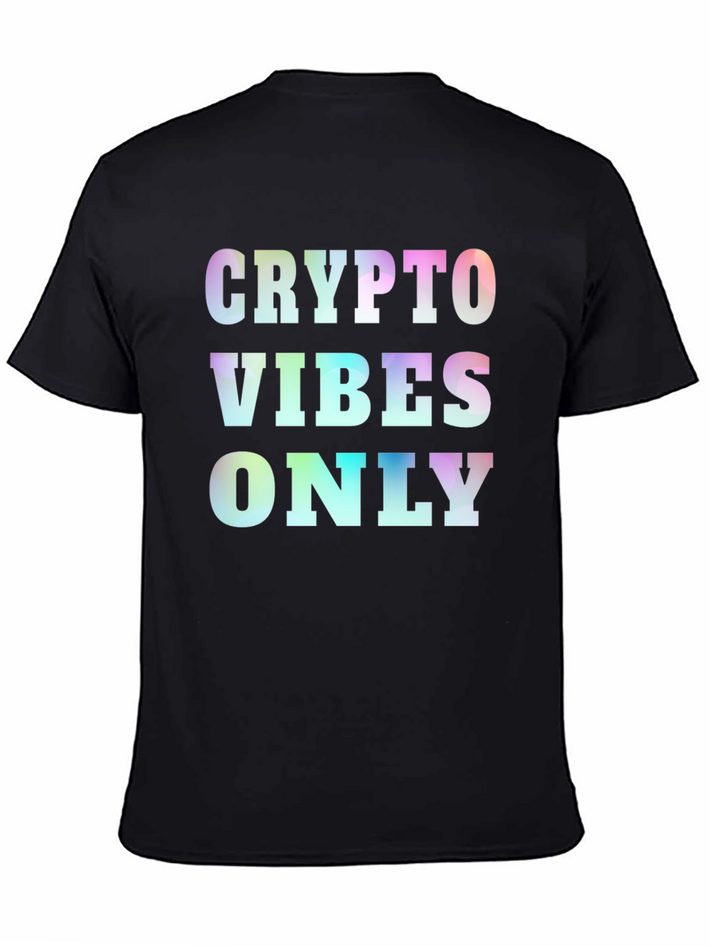 Crypto Vibes Only Graphic Tee - Black