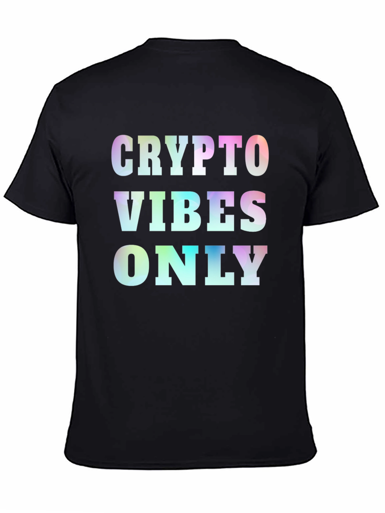 Crypto Vibes Only Graphic Tee - Black