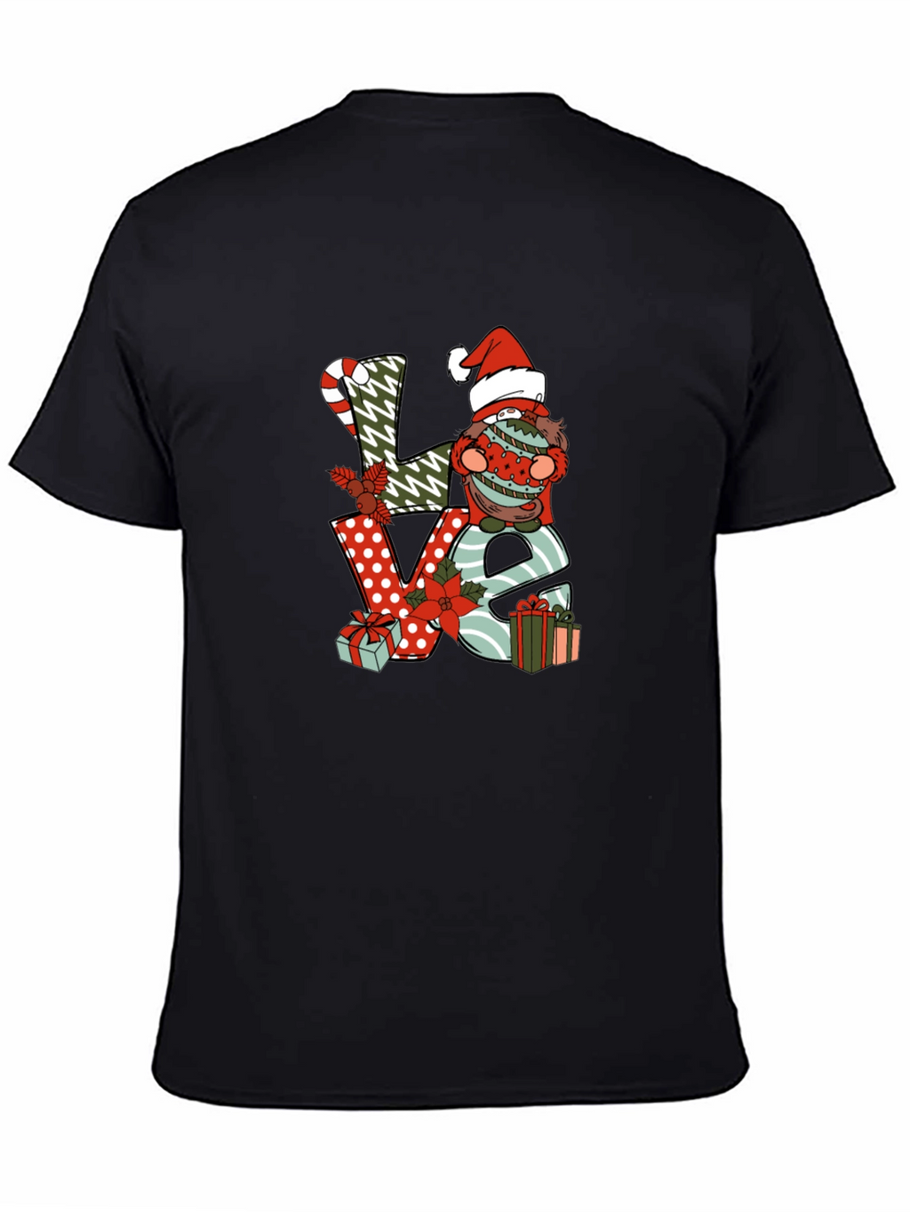 Festive Christmas Gnome LOVE T-Shirt