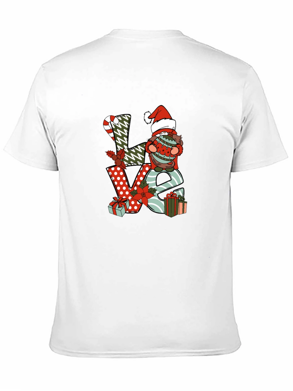 Festive Christmas Gnome LOVE T-Shirt