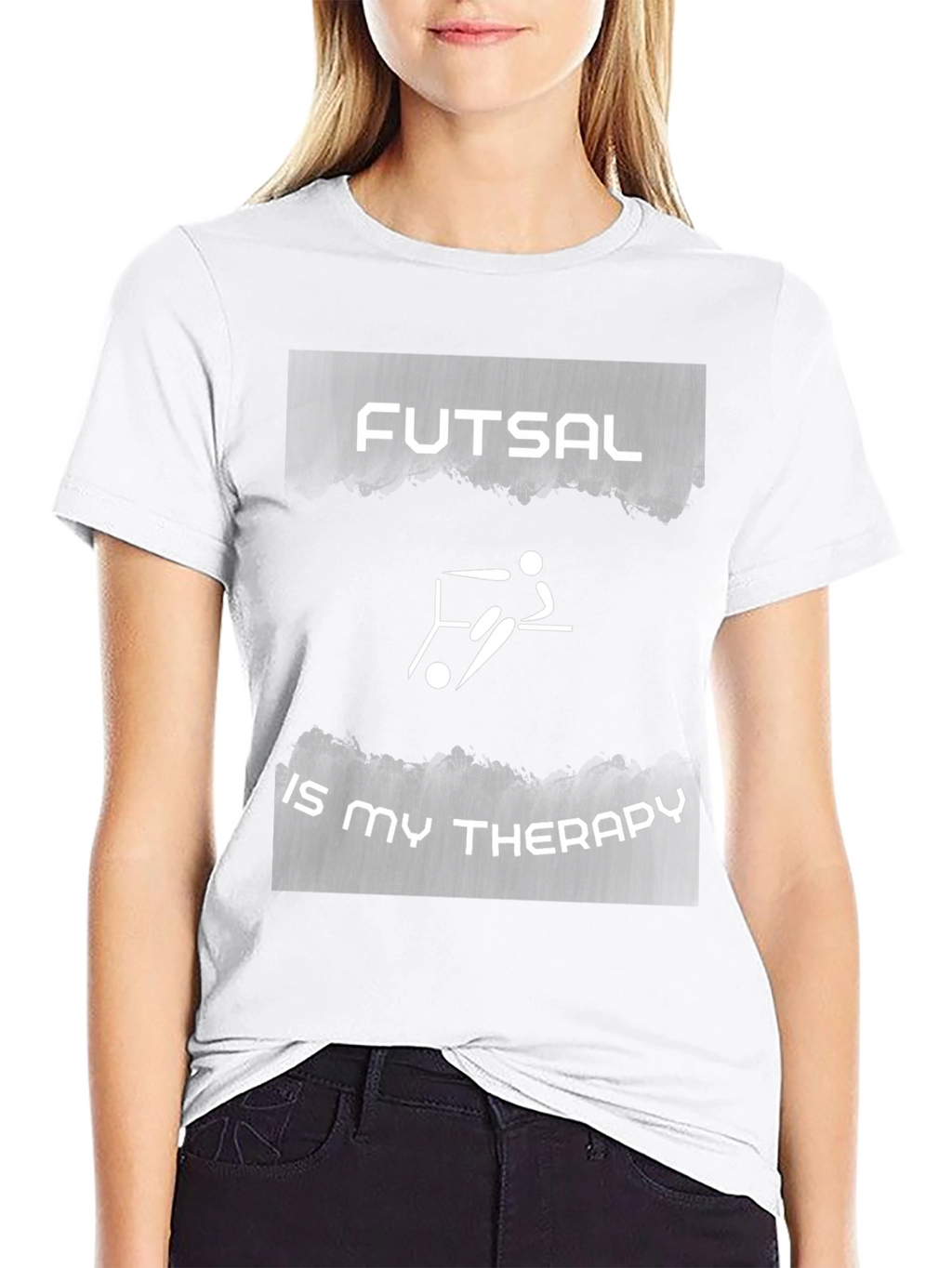 Futsal is My Therapy Black T-Shirt