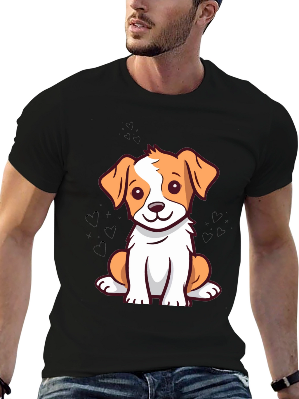 Cute Dog Graphic T-Shirt - Unisex Casual Wear