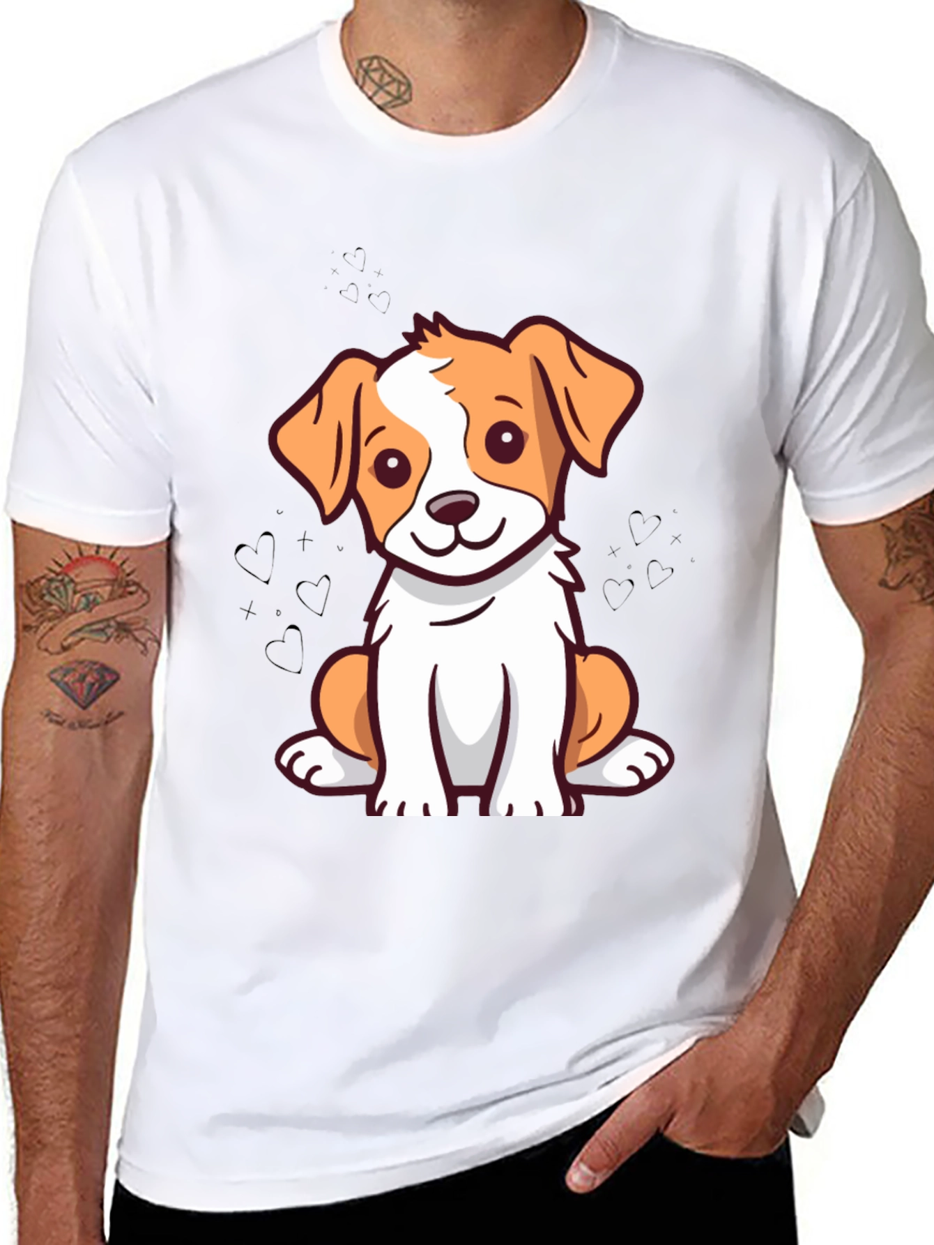 Cute Dog Graphic T-Shirt - Unisex Casual Wear
