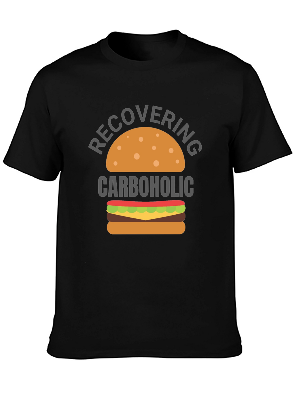 Recovering Carboholic T-Shirt - Funny Foodie Tee