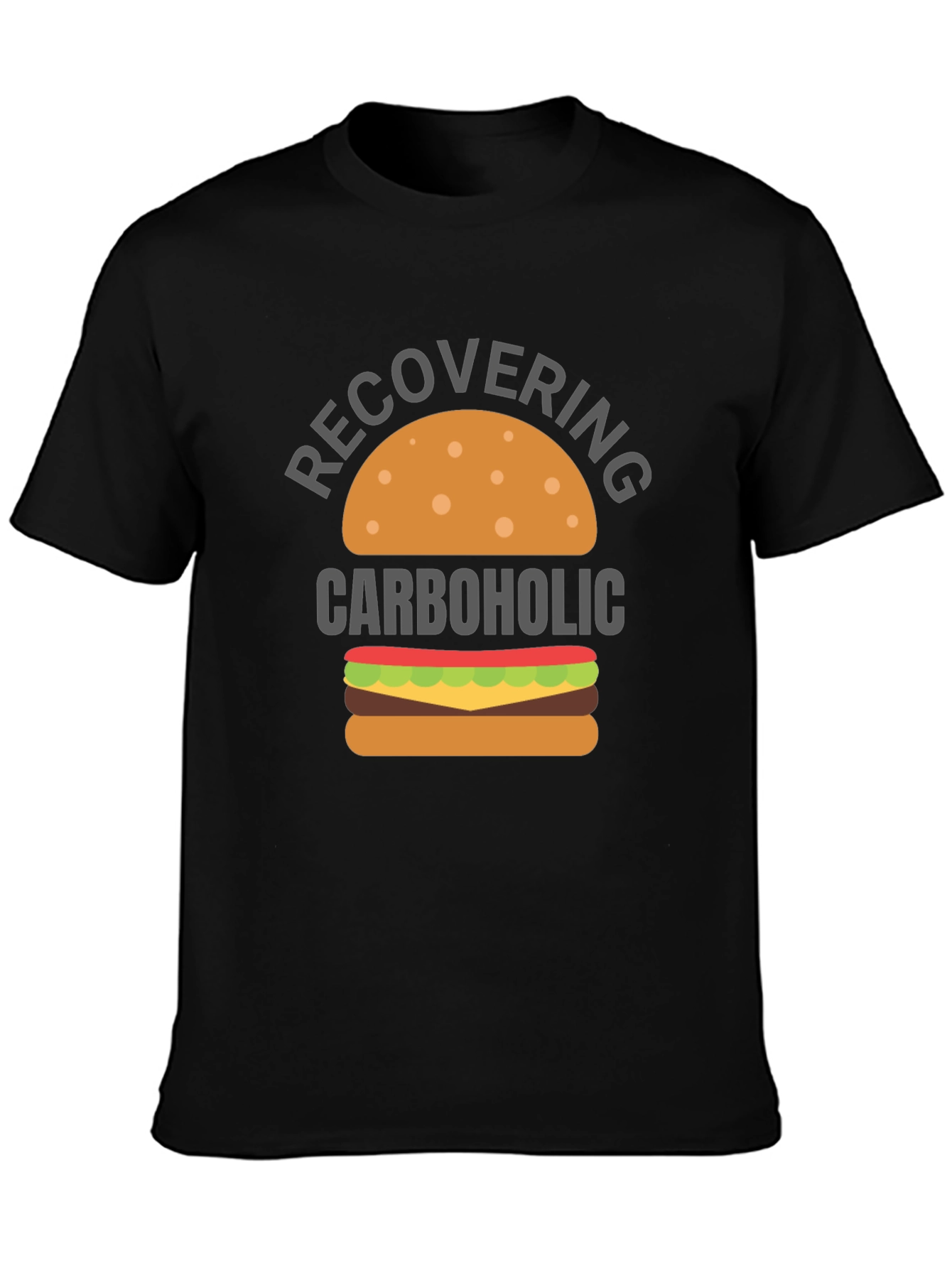 Recovering Carboholic T-Shirt - Funny Foodie Tee