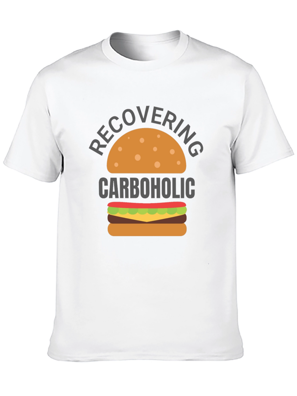 Recovering Carboholic T-Shirt - Funny Foodie Tee