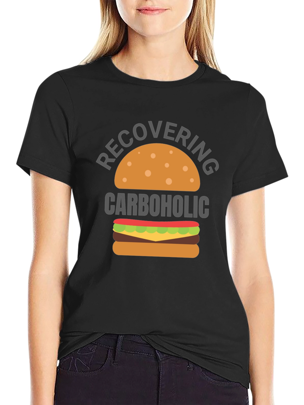 Recovering Carboholic T-Shirt - Funny Foodie Tee