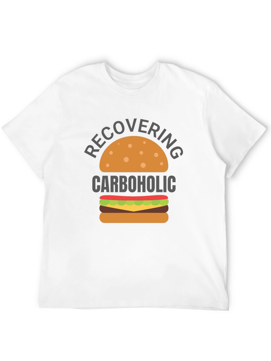 Recovering Carboholic T-Shirt - Funny Foodie Tee