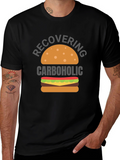 Recovering Carboholic T-Shirt - Funny Foodie Tee