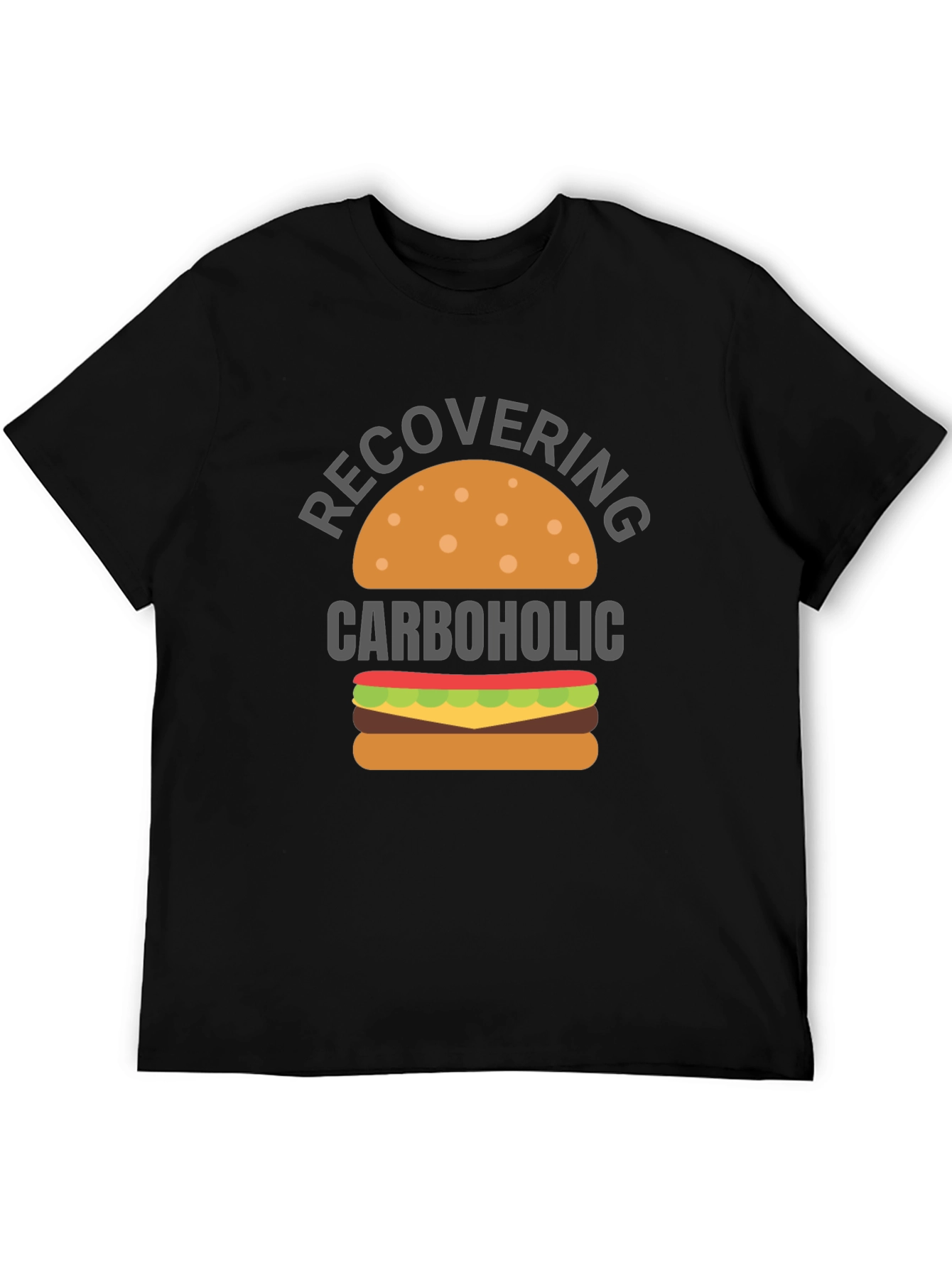 Recovering Carboholic T-Shirt - Funny Foodie Tee