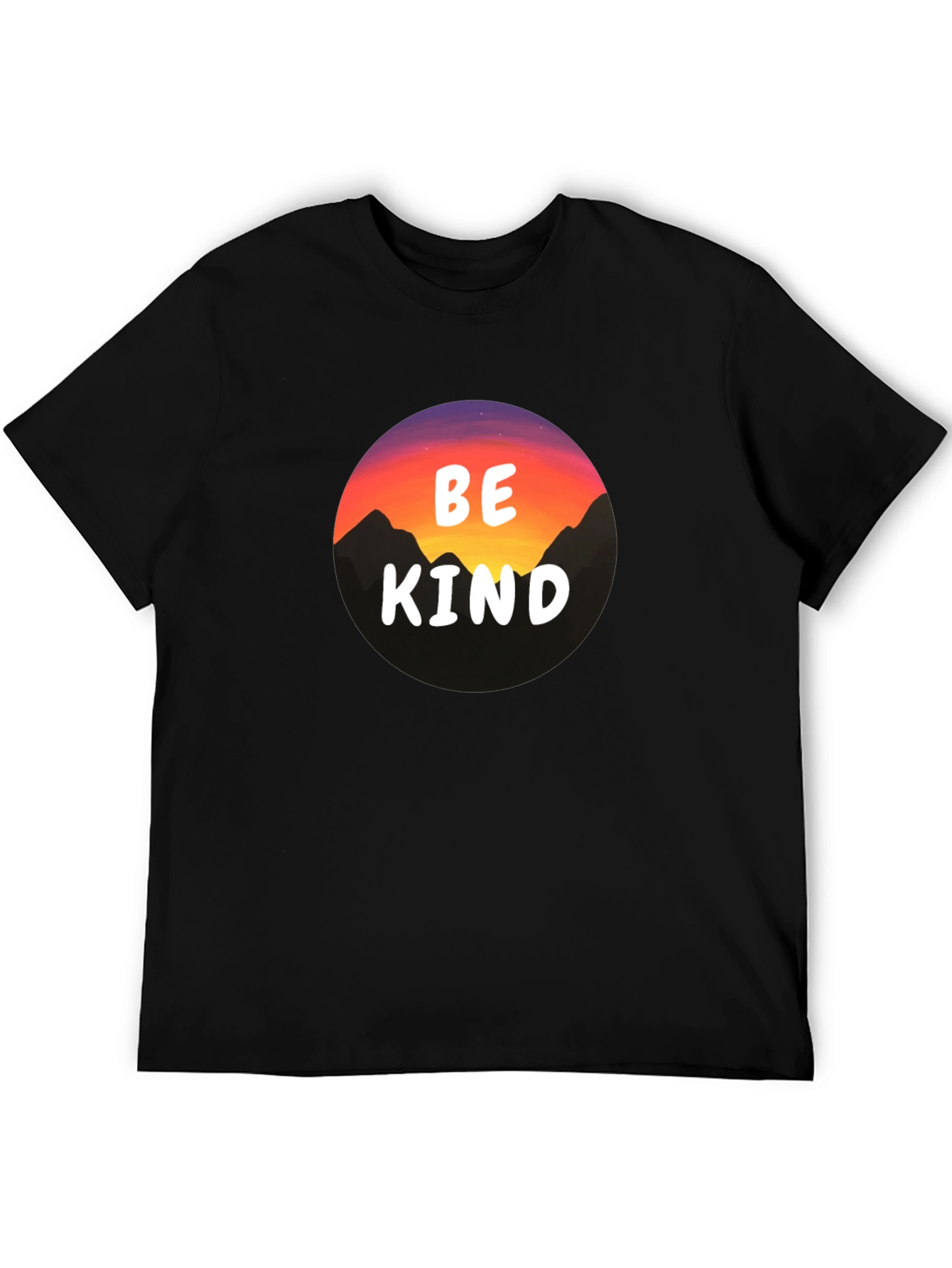 Be Kind Mountain Sunset Graphic Tee
