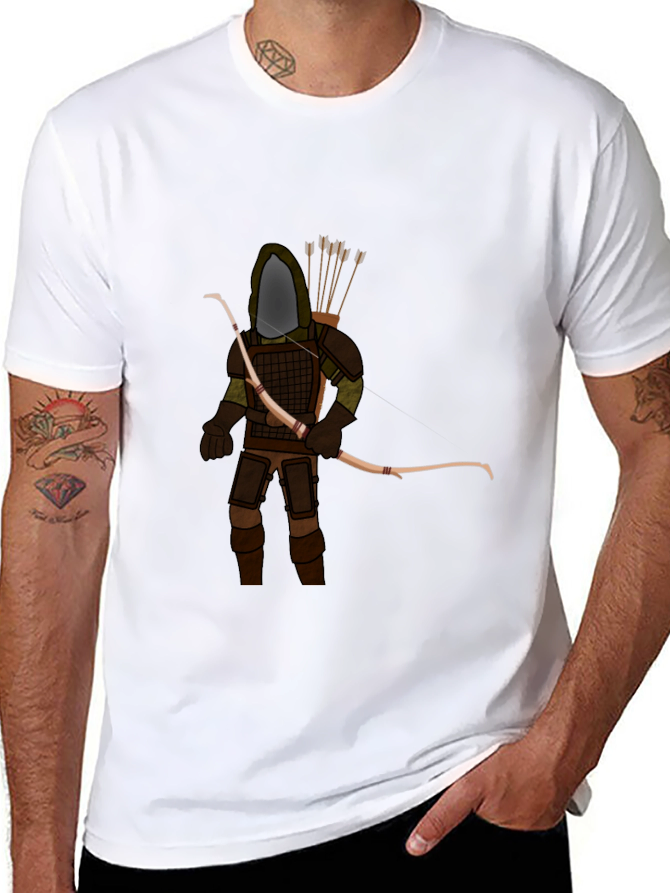 Archer Graphic Tee - Mens Black T-Shirt