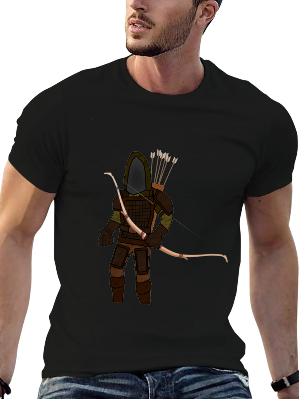 Archer Graphic Tee - Mens Black T-Shirt