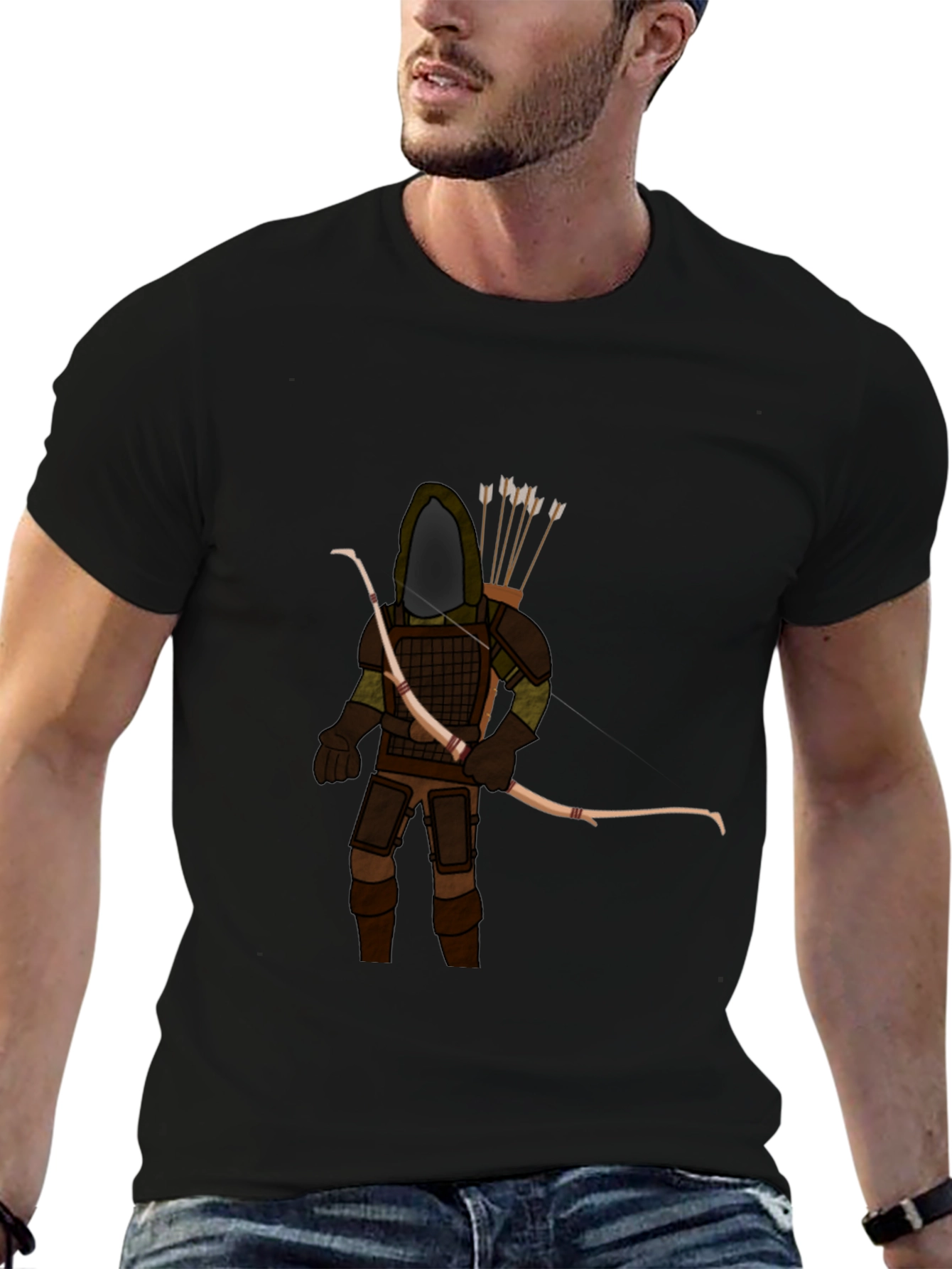 Archer Graphic Tee - Mens Black T-Shirt