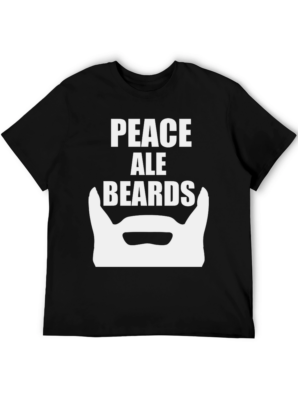 Peace Ale Beards Graphic T-Shirt