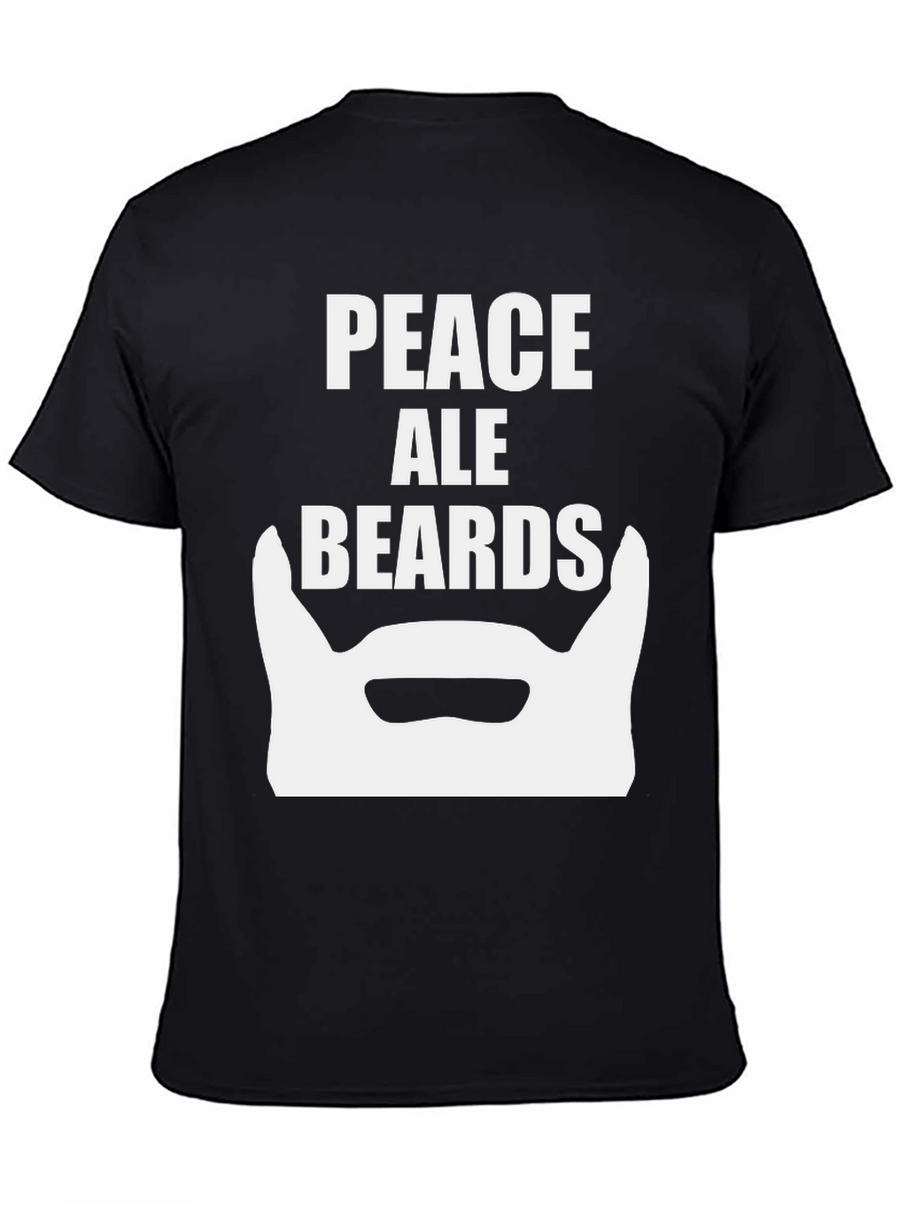 Peace Ale Beards Graphic T-Shirt