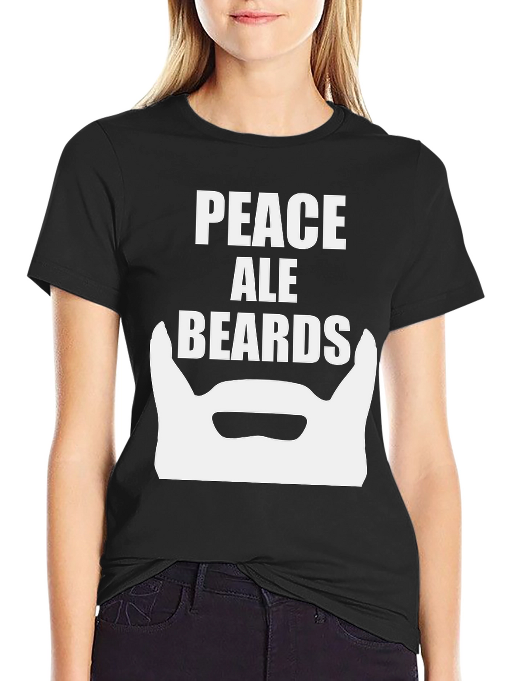 Peace Ale Beards Graphic T-Shirt