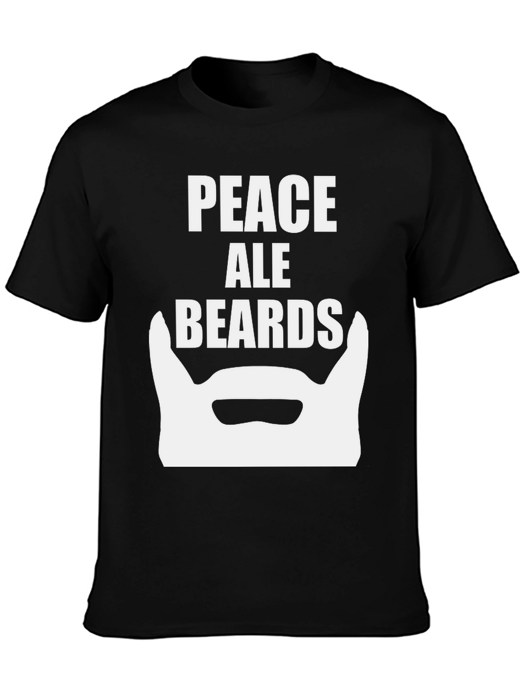 Peace Ale Beards Graphic T-Shirt
