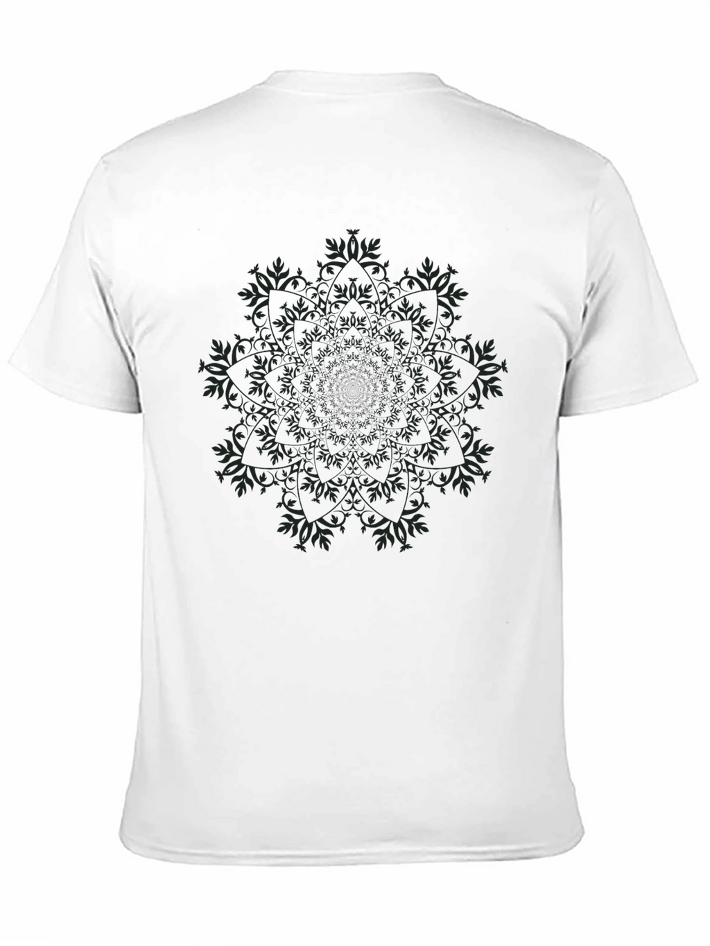 Black Mandala Graphic Tee - Stylish Casual Wear