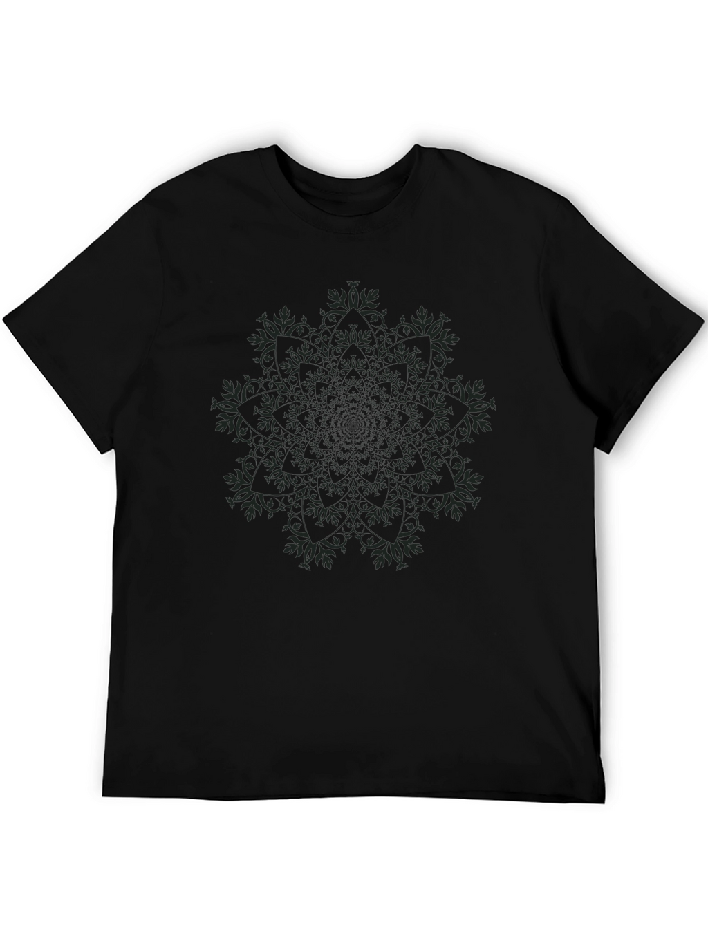 Black Mandala Graphic Tee - Stylish Casual Wear