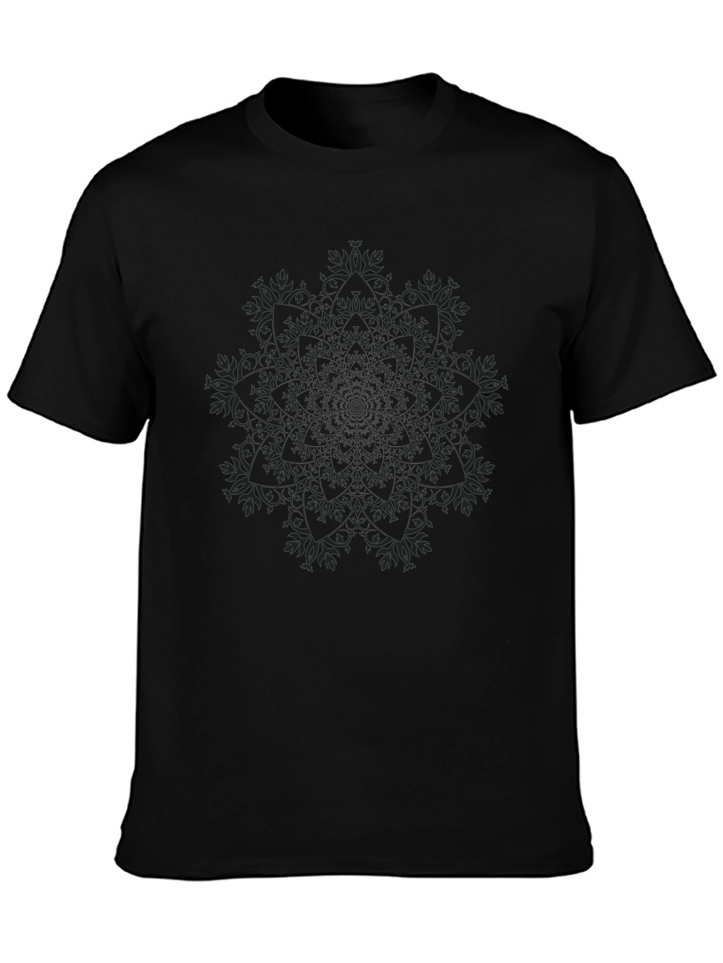 Black Mandala Graphic Tee - Stylish Casual Wear