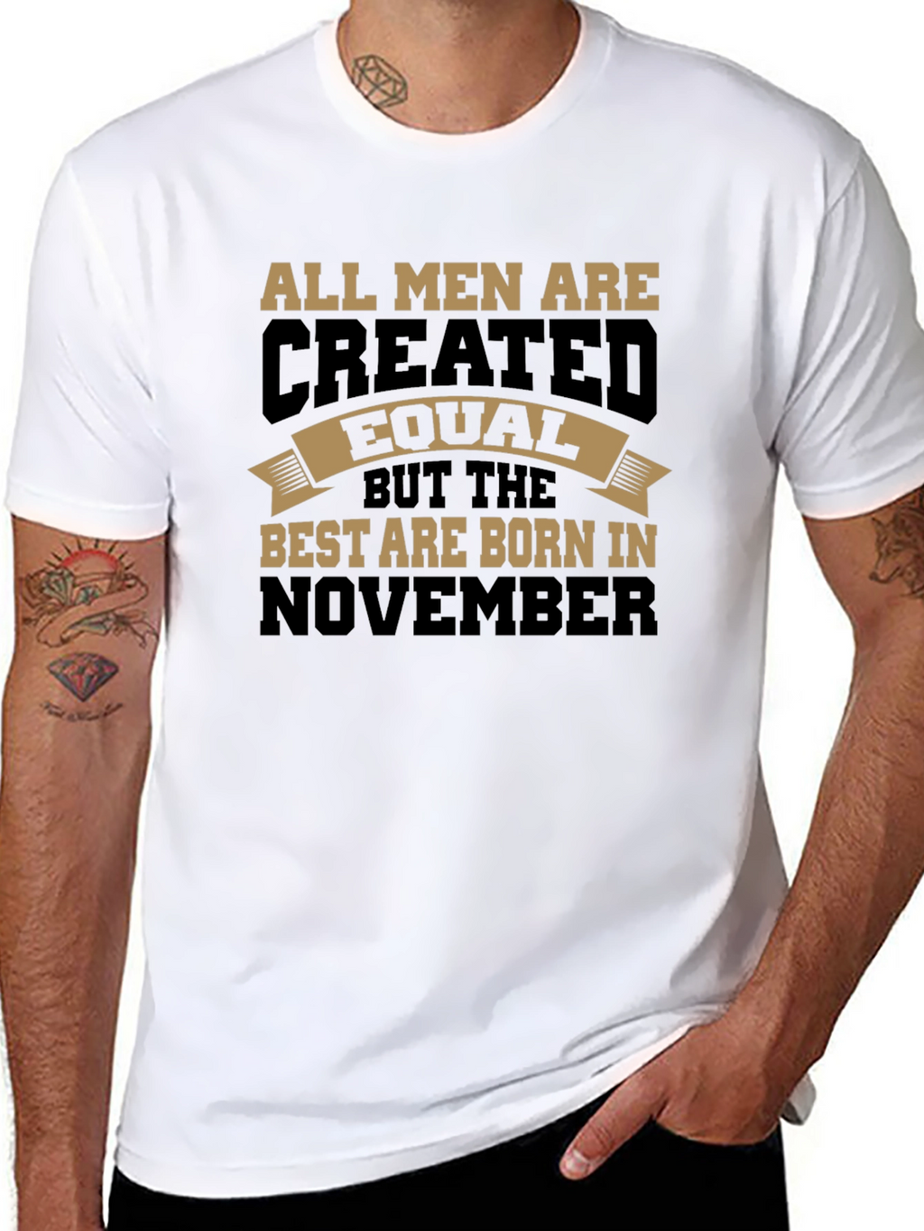 Born in November T-Shirt - Mens Graphic Tee