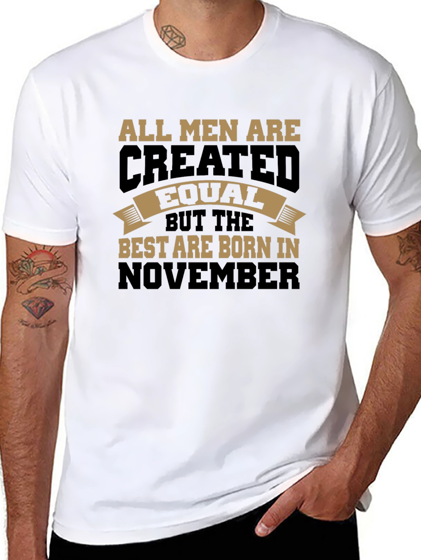 Born in November T-Shirt - Mens Graphic Tee