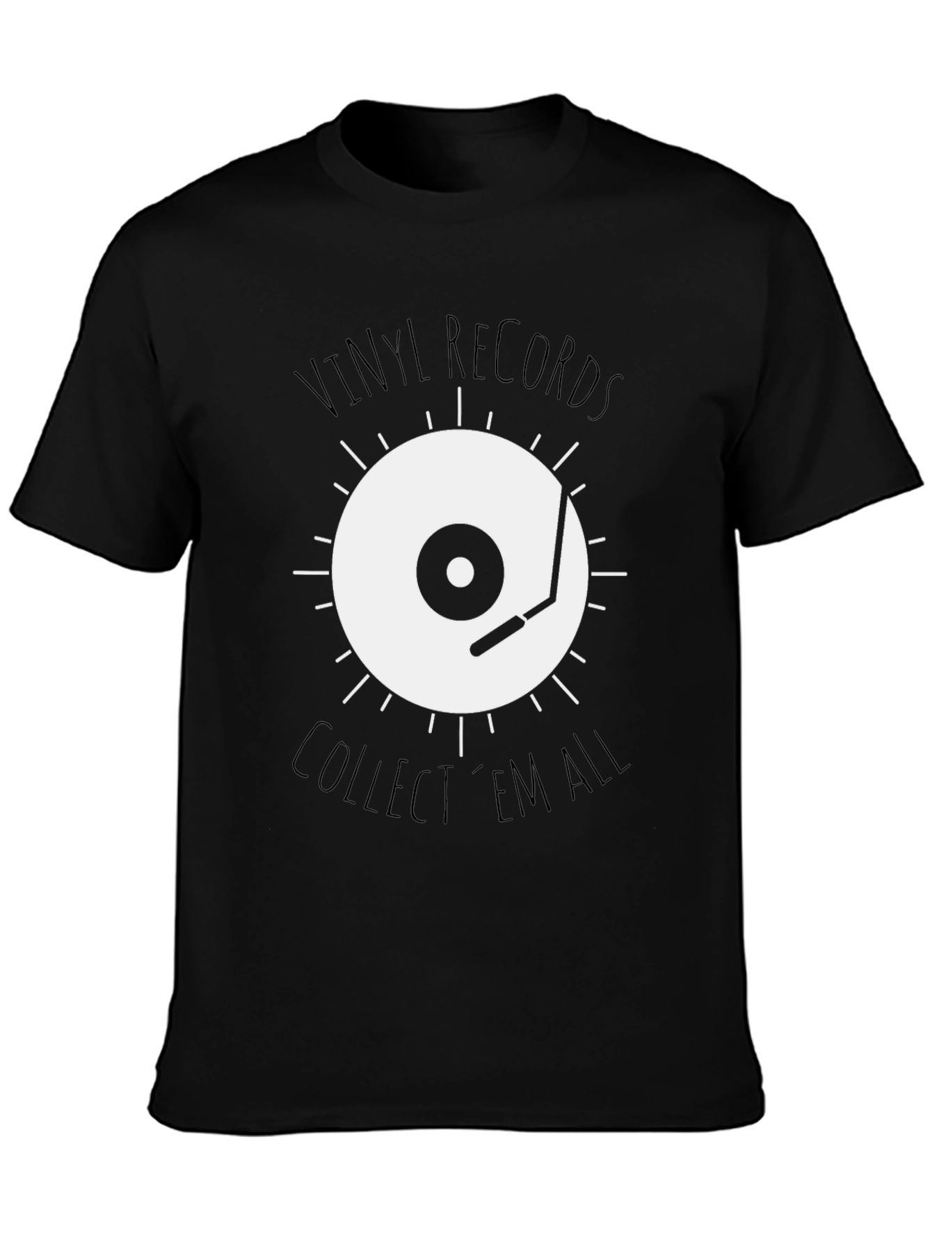 Vinyl Records Graphic Tee - Collect Em All!