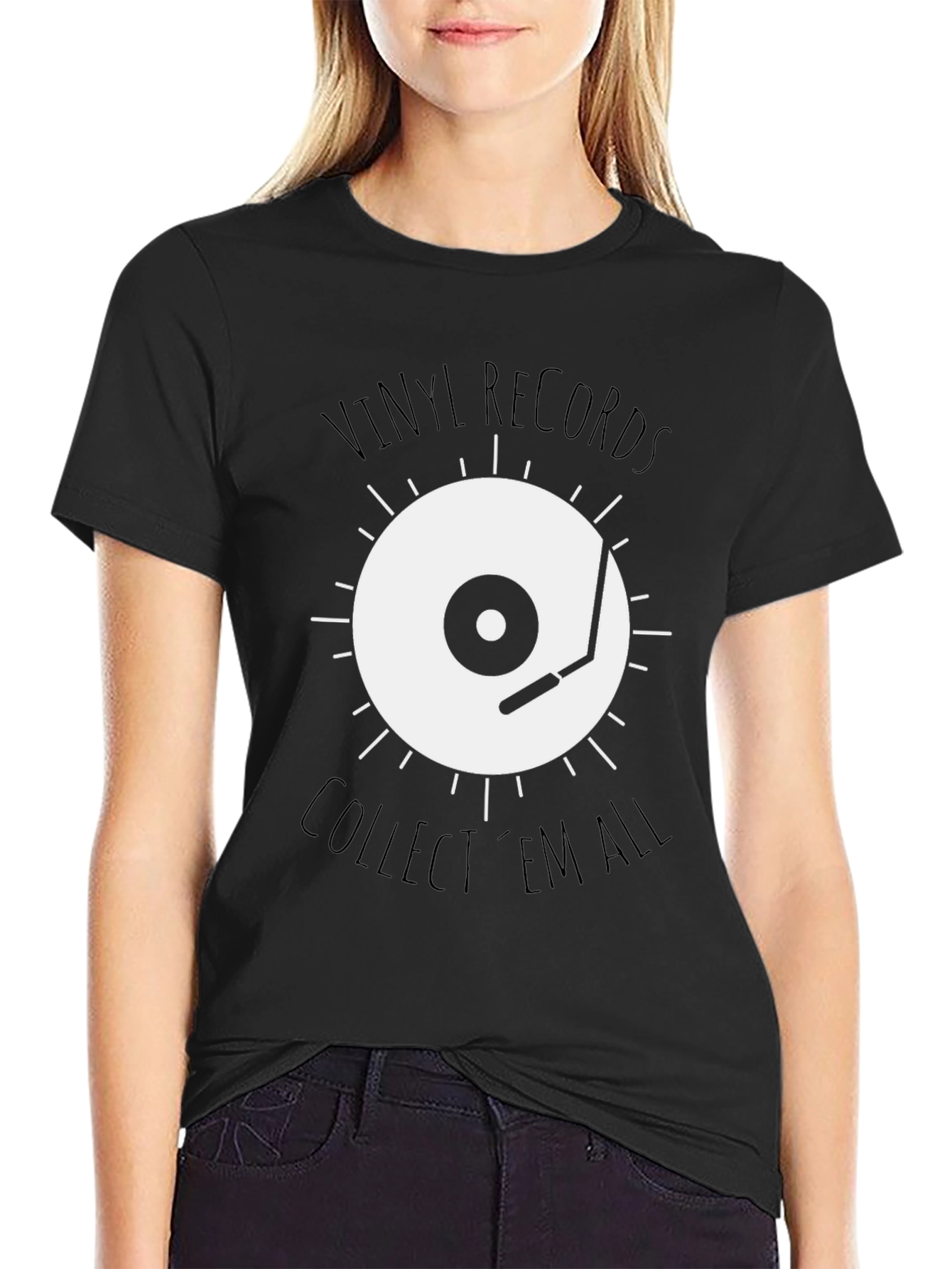 Vinyl Records Graphic Tee - Collect Em All!