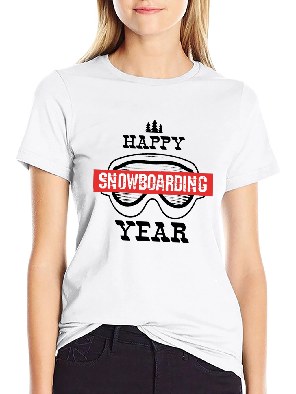 Happy Snowboarding Year Graphic Tee
