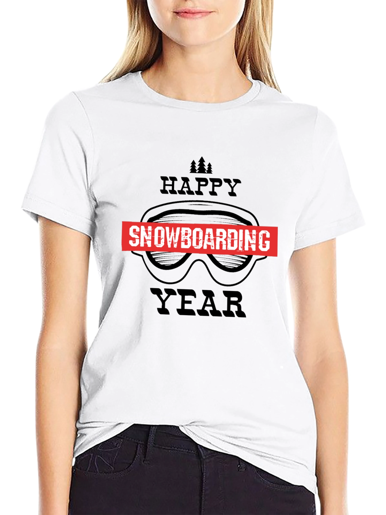 Happy Snowboarding Year Graphic Tee