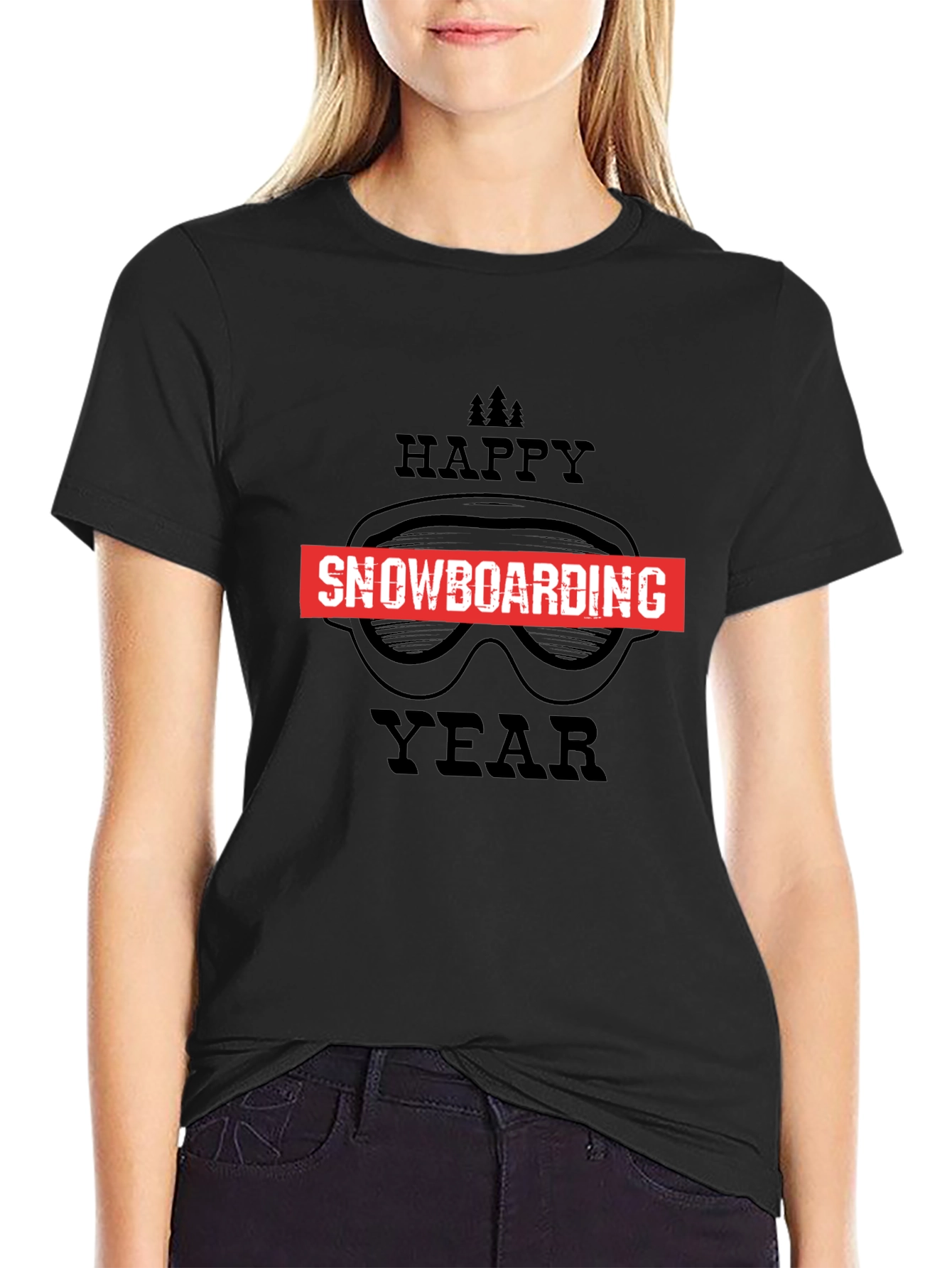 Happy Snowboarding Year Graphic Tee