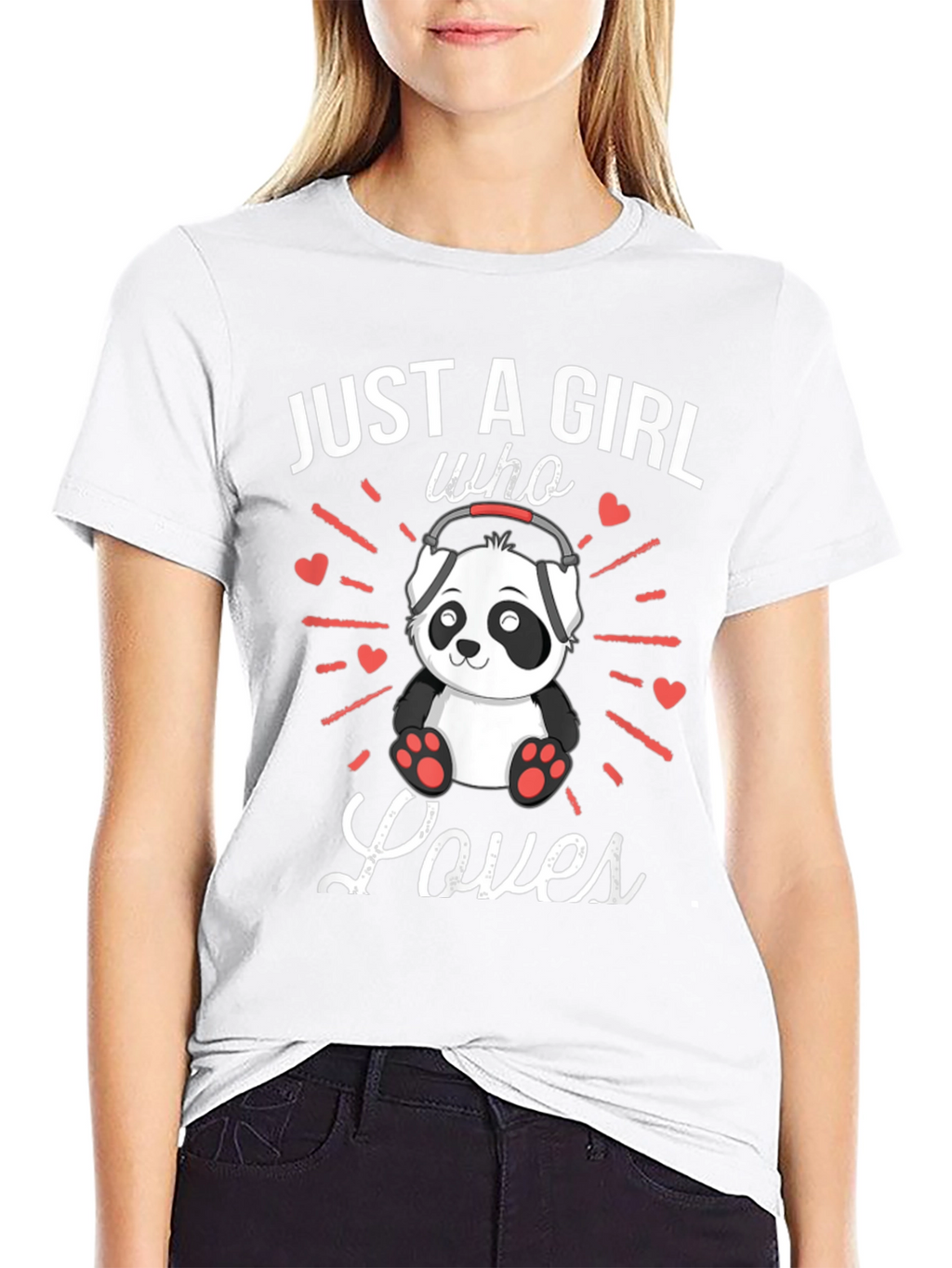 Just A Girl Who Loves Pandas T-Shirt