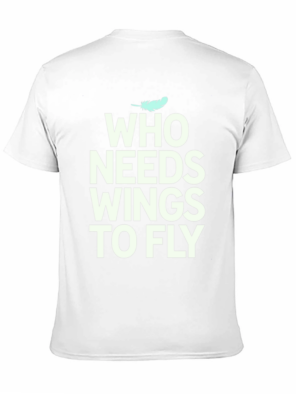 Who Needs Wings to Fly Graphic Tee - Black