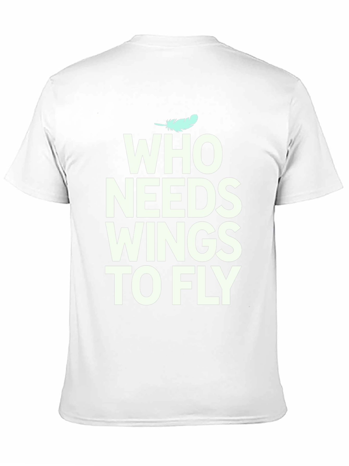 Who Needs Wings to Fly Graphic Tee - Black