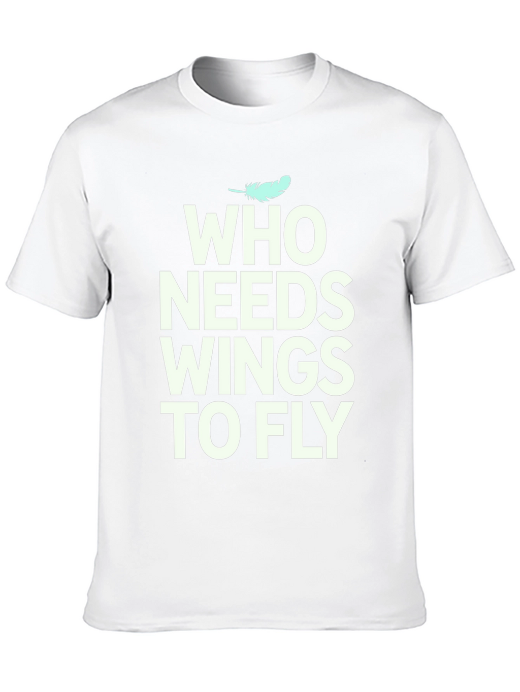 Who Needs Wings to Fly Graphic Tee - Black