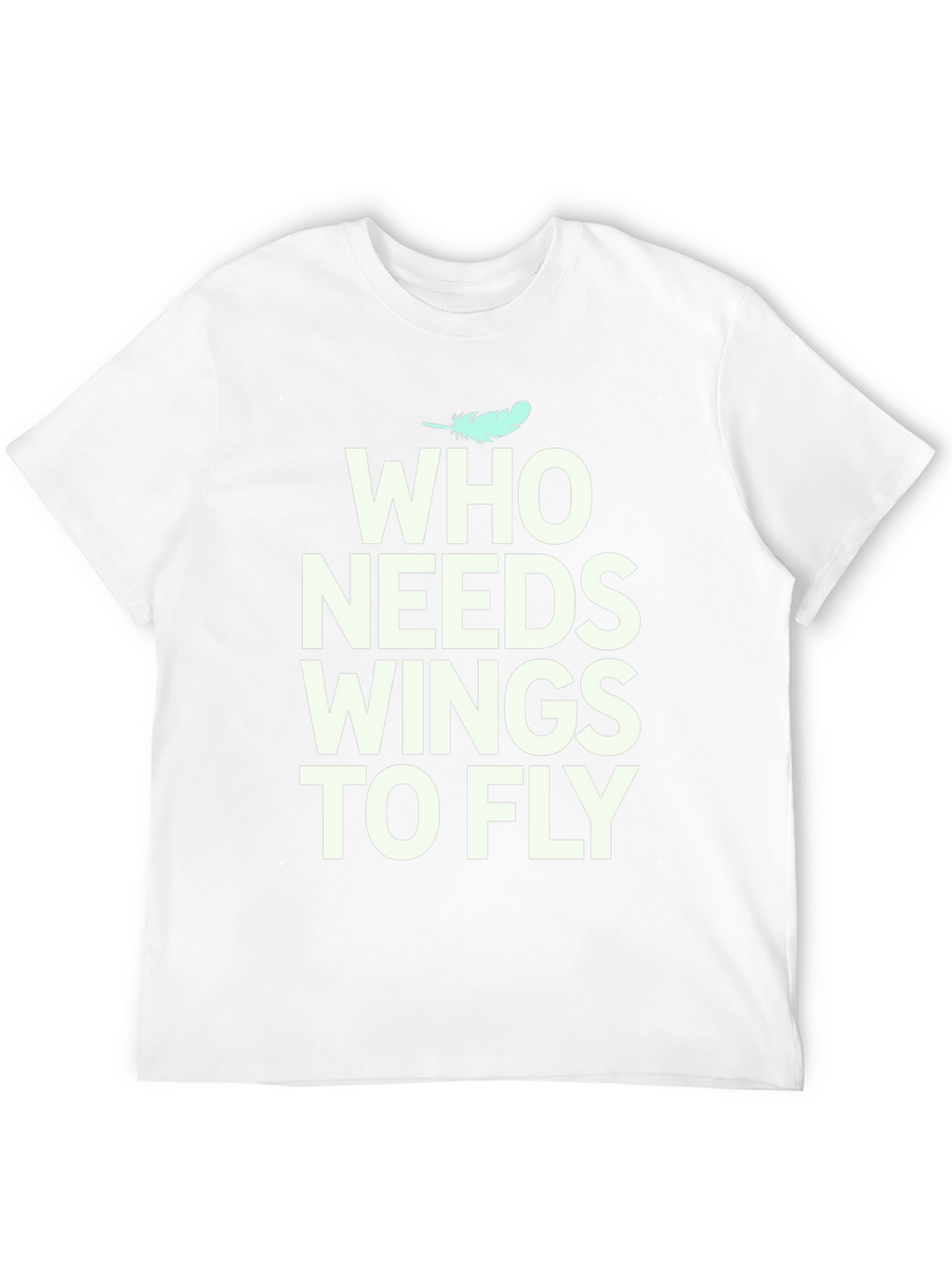Who Needs Wings to Fly Graphic Tee - Black