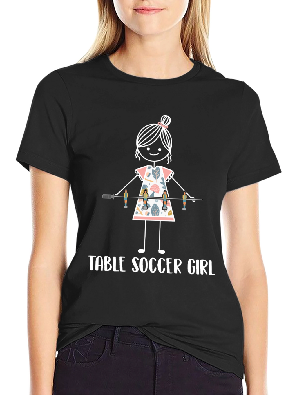 Table Soccer Girl T-Shirt - Foosball Player Tee