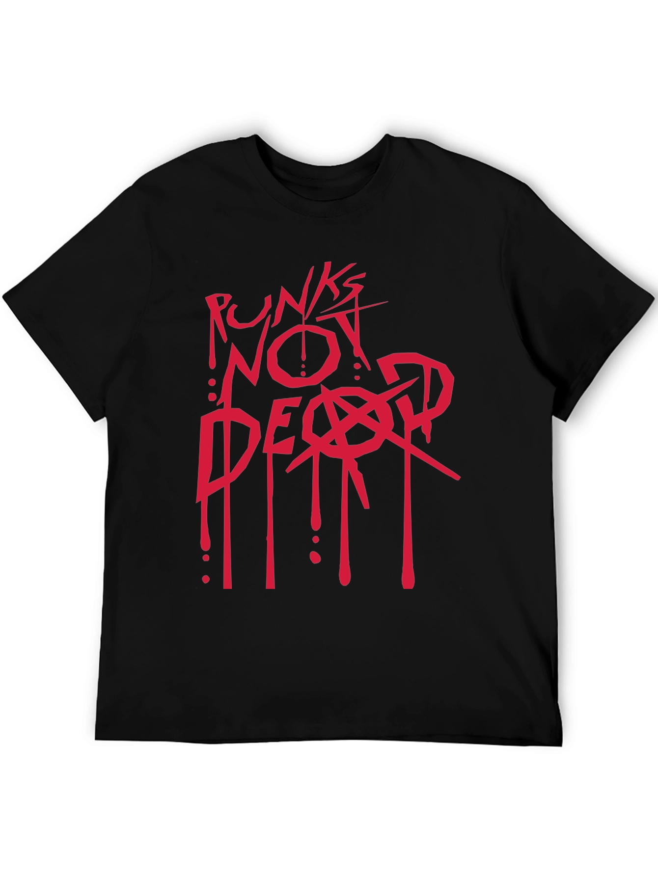 Punks Not Dead Graphic T-Shirt - Black