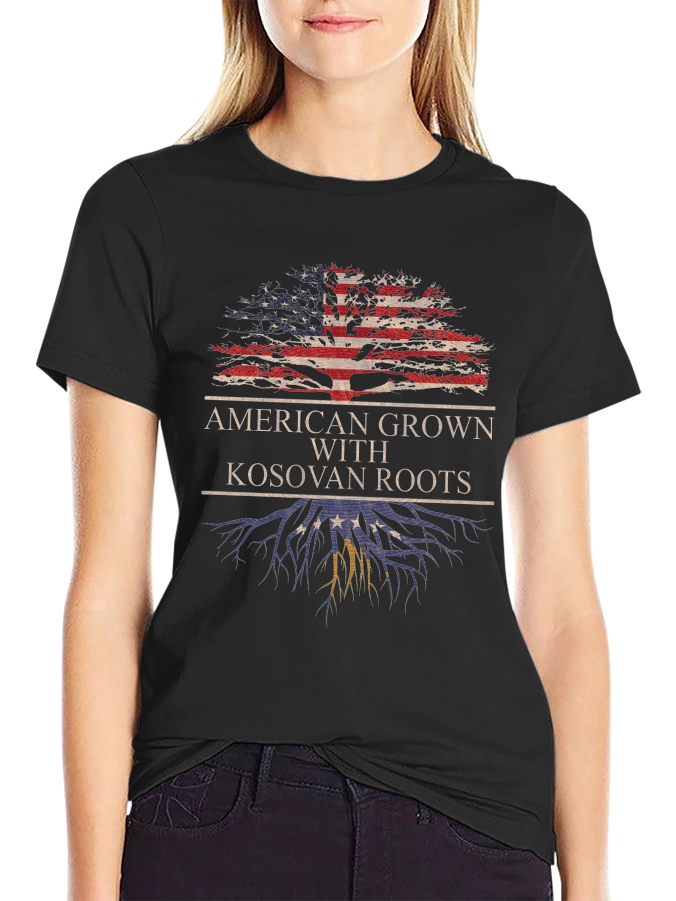 American Grown with Kosovan Roots T-Shirt
