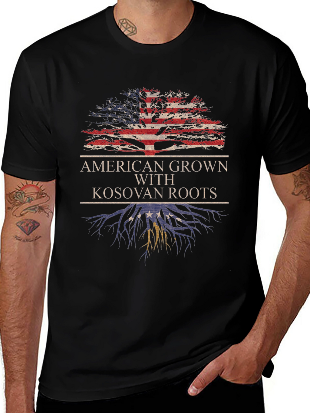 American Grown with Kosovan Roots T-Shirt