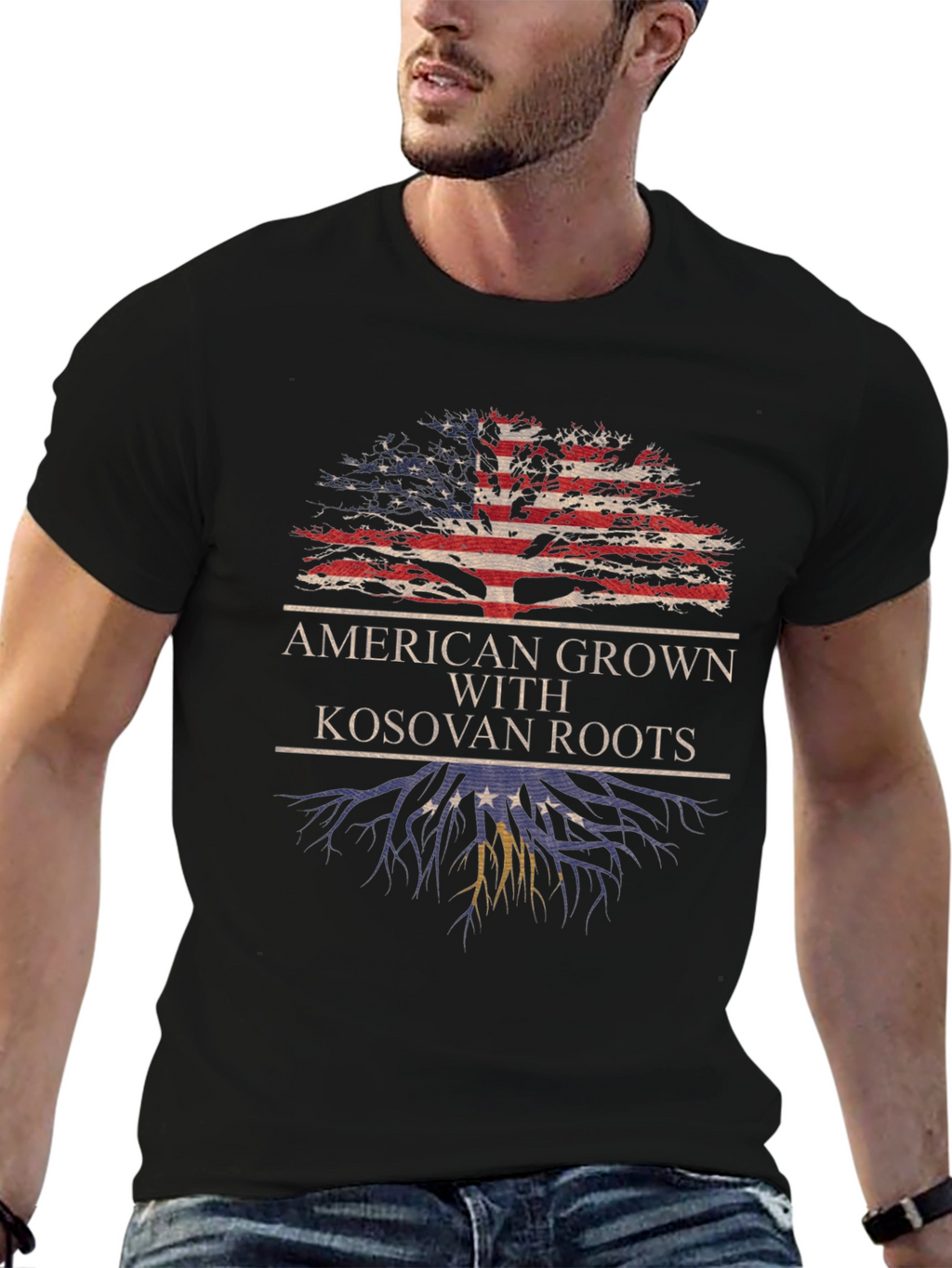 American Grown with Kosovan Roots T-Shirt
