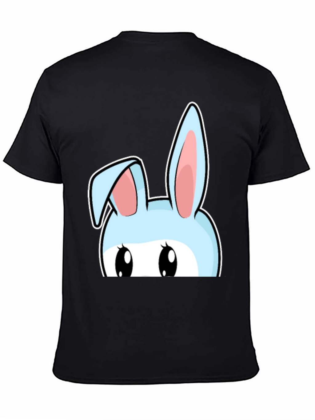 Bunny Peek T-Shirt - Cute Cartoon Rabbit Design