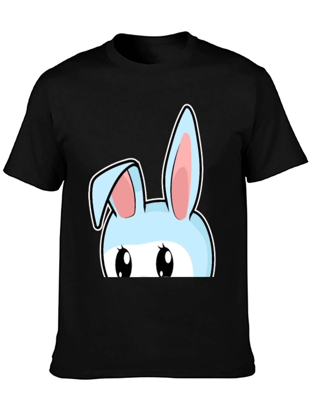 Bunny Peek T-Shirt - Cute Cartoon Rabbit Design
