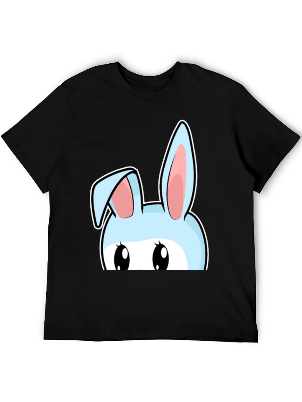 Bunny Peek T-Shirt - Cute Cartoon Rabbit Design